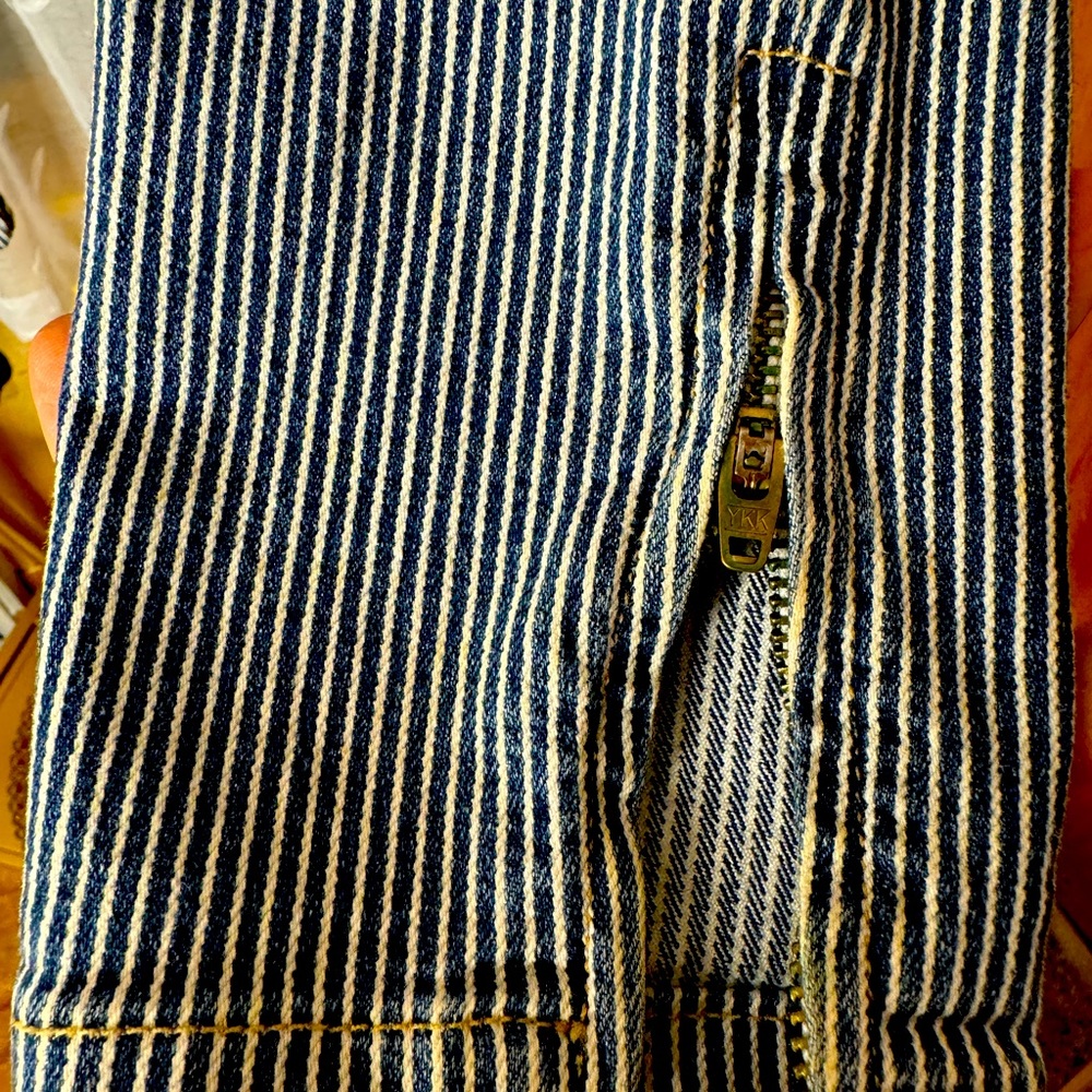 American Apparel Railroad Pin Stripe Jean - Picture 4 of 6